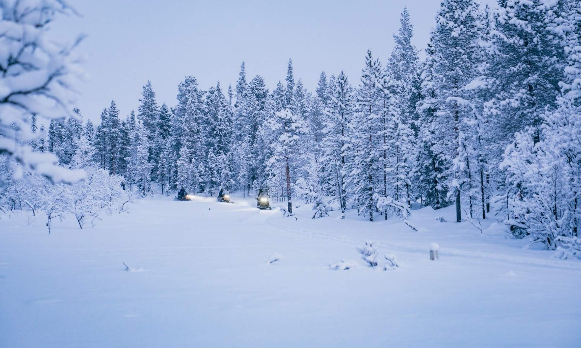 motoneige en Finlande
