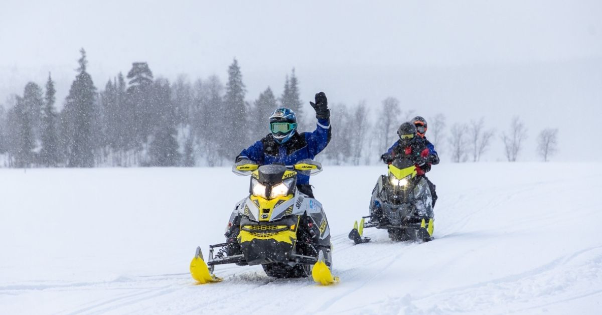 la motoneige en Finlande